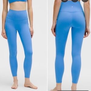 lululemon athletica Bright Blue High-Rise Leggings Align 4 pool blue